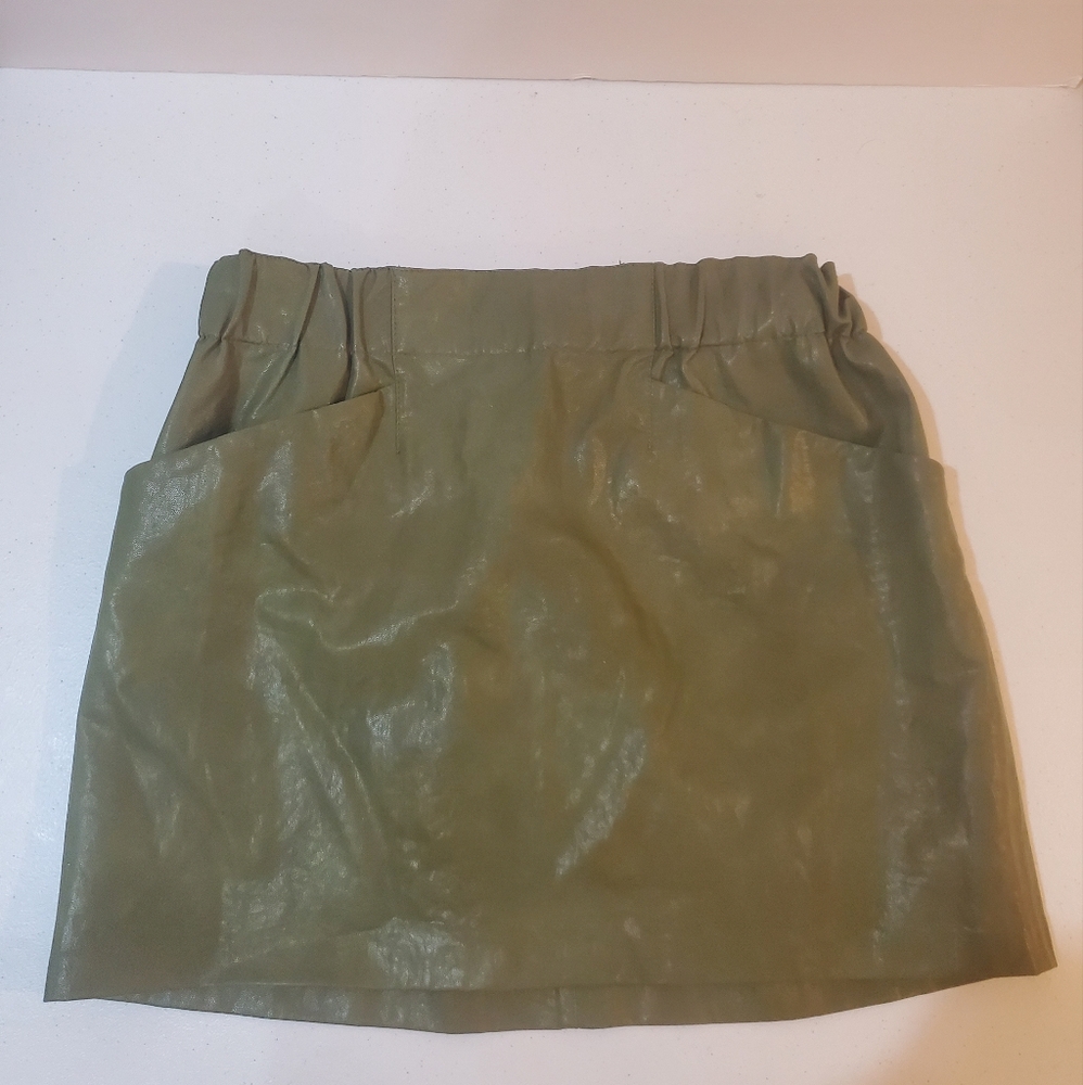 Zara Faux Leather Skirt